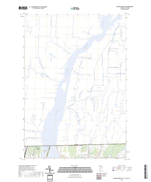 USGS Topographic Map – Rouses Point OE N