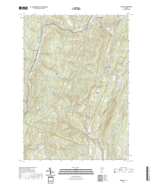 USGS Topographic Map – Roxbury
