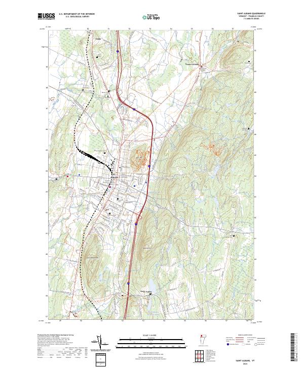 USGS Topographic Map – Saint Albans