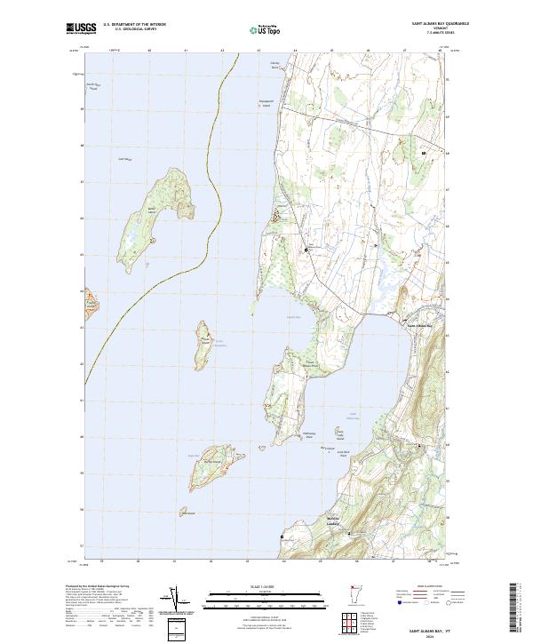 USGS Topographic Map – Saint Albans Bay