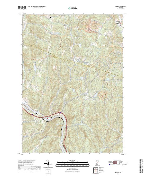 USGS Topographic Map – Sharon