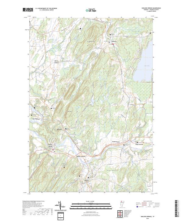USGS Topographic Map – Sheldon Springs