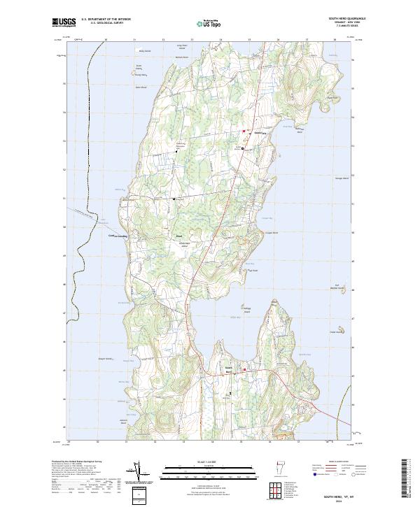 USGS Topographic Map – South Hero