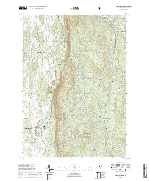 USGS Topographic Map – South Mountain