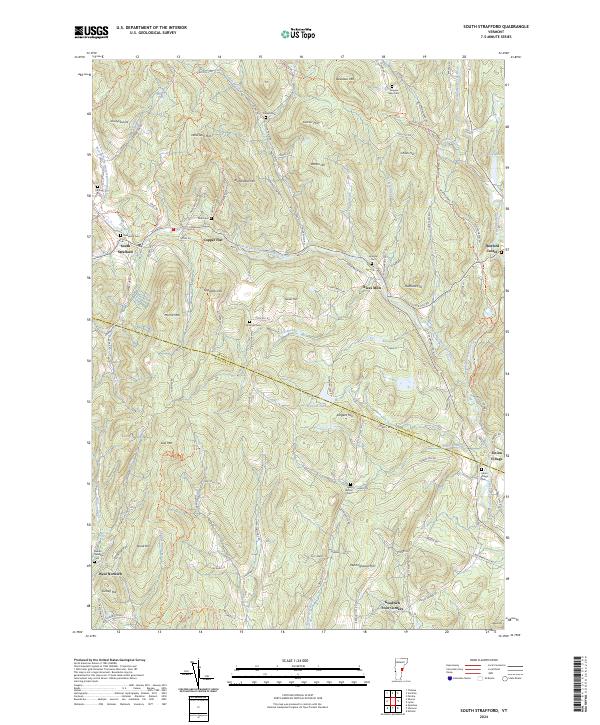 USGS Topographic Map – South Strafford