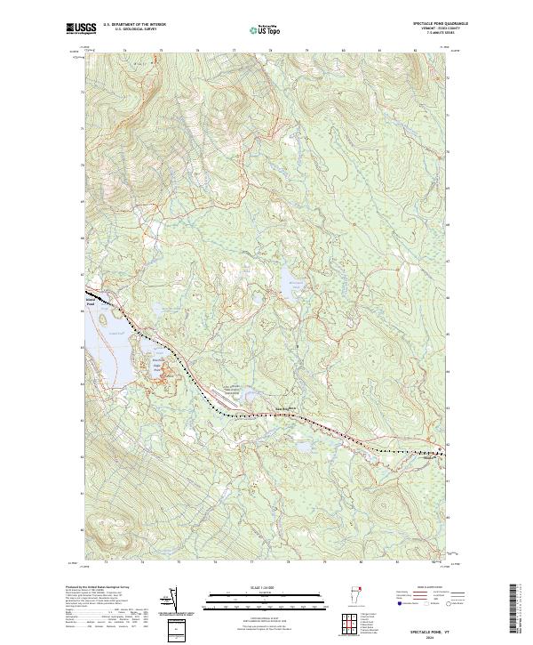 USGS Topographic Map – Spectacle Pond