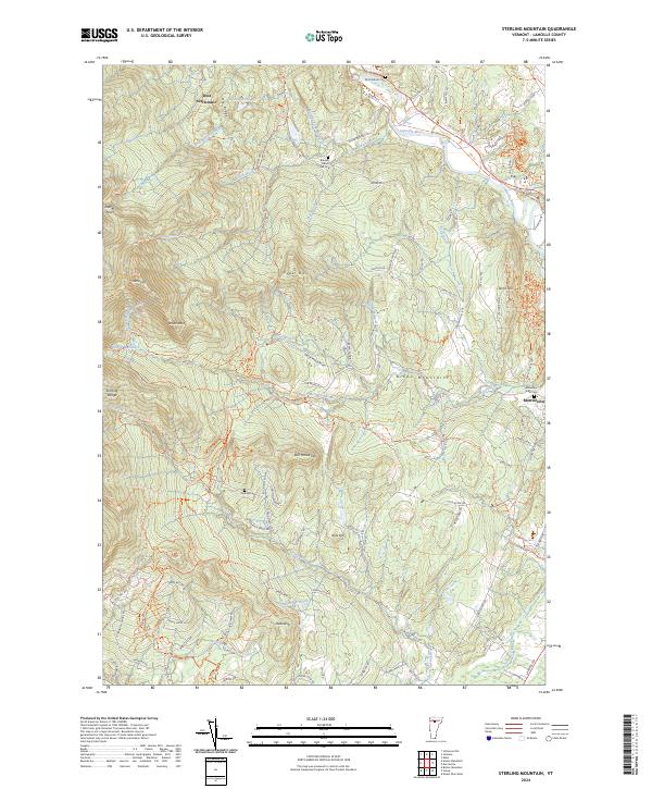 USGS Topographic Map – Sterling Mountain