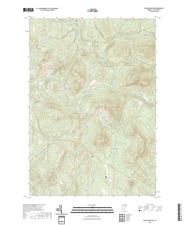 USGS Topographic Map – Stone Mountain