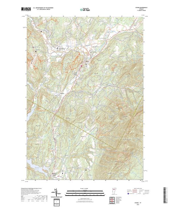 USGS Topographic Map – Stowe
