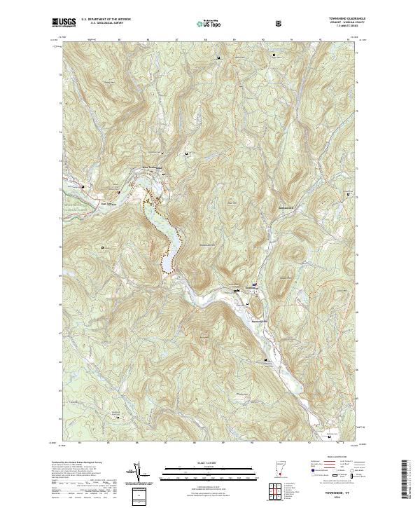 USGS Topographic Map – Townshend