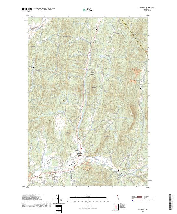 USGS Topographic Map – Underhill
