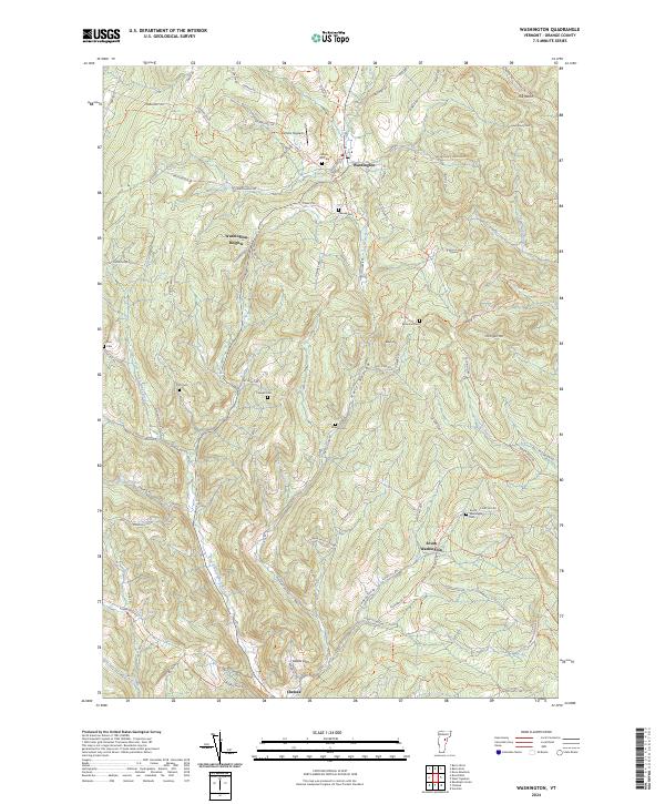 USGS Topographic Map – Washington