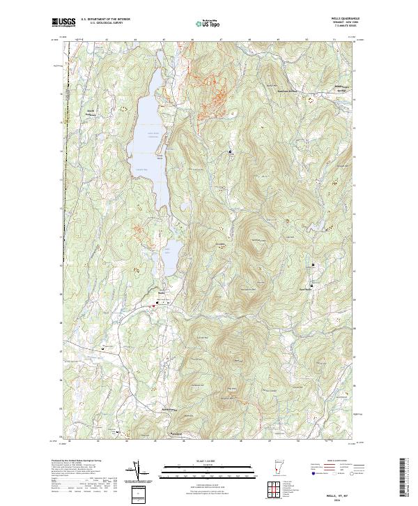 USGS Topographic Map – Wells