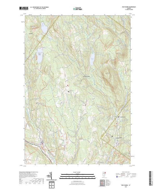 USGS Topographic Map – West Burke