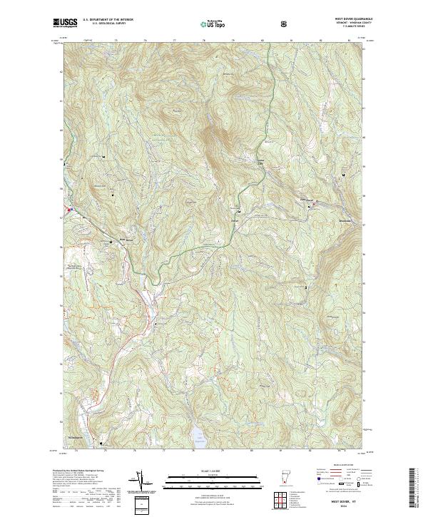 USGS Topographic Map – West Dover