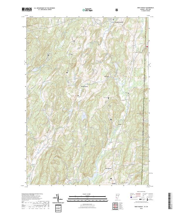 USGS Topographic Map – West Pawlet