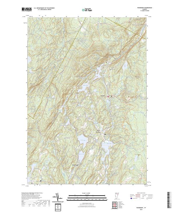 USGS Topographic Map – Woodbury