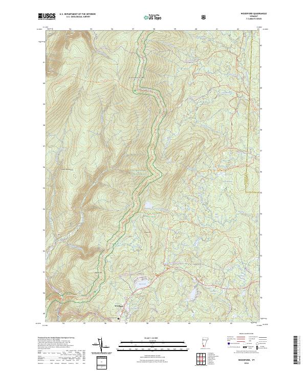 USGS Topographic Map – Woodford