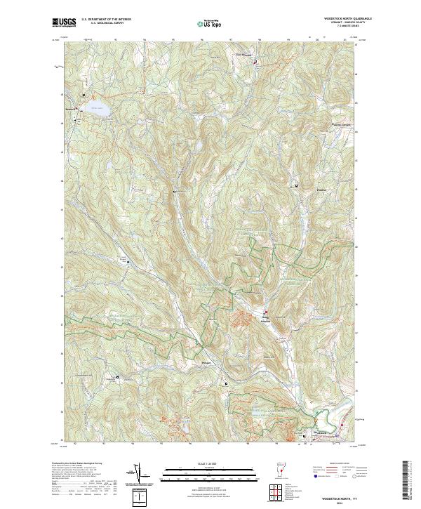 USGS Topographic Map – Woodstock North