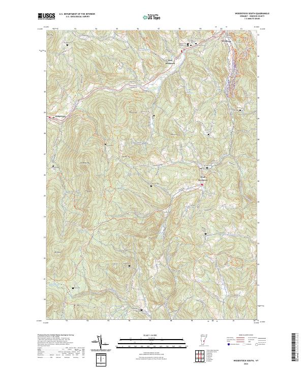 USGS Topographic Map – Woodstock South