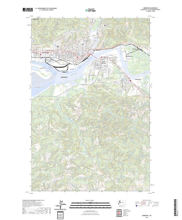 USGS Topographic Map – Aberdeen