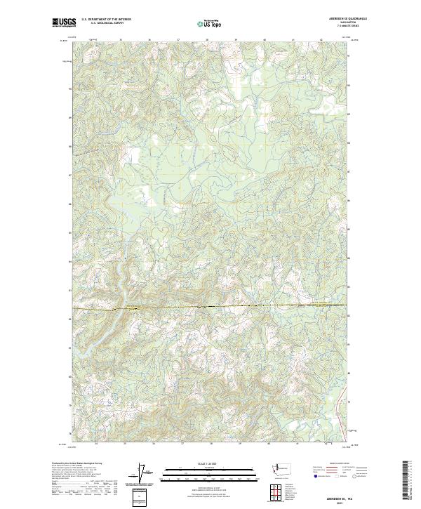 USGS Topographic Map – Aberdeen SE