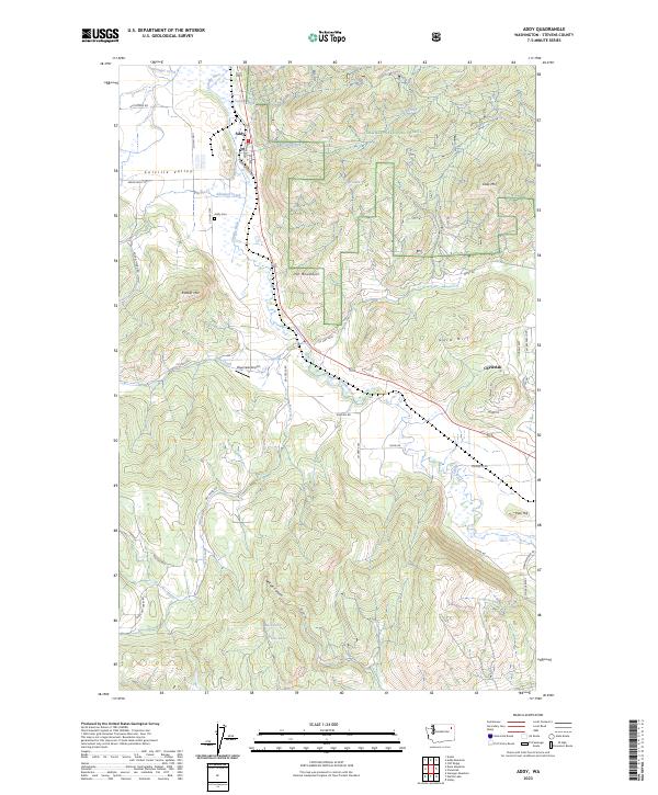 USGS Topographic Map – Addy