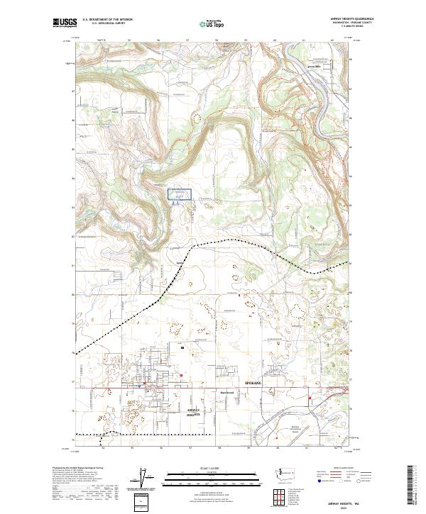 USGS Topographic Map – Airway Heights