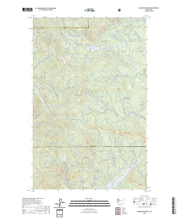USGS Topographic Map – Aladdin Mountain