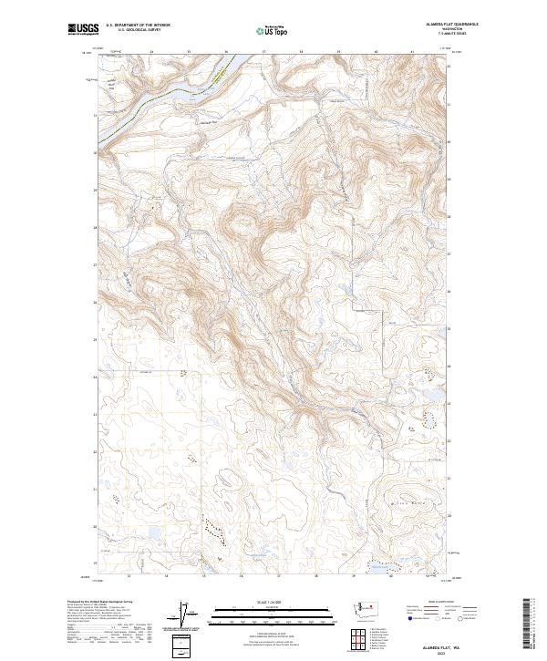 USGS Topographic Map – Alameda Flat