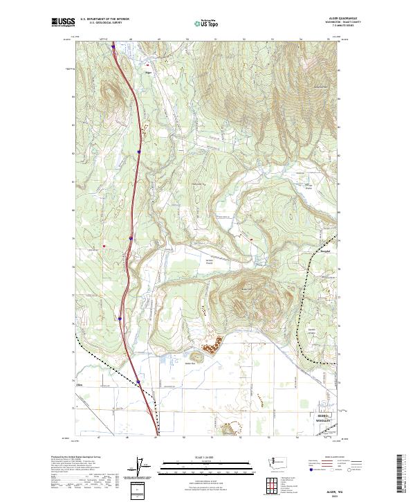 USGS Topographic Map – Alger