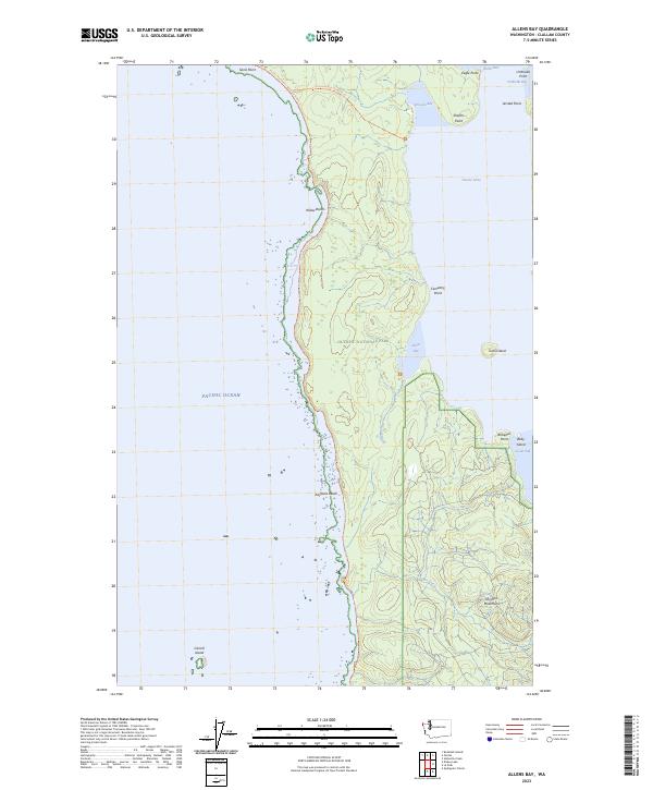 USGS Topographic Map – Allens Bay