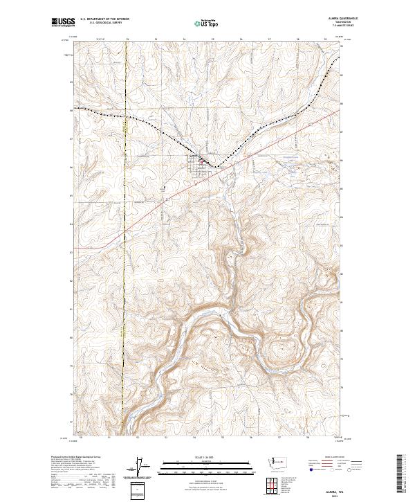 USGS Topographic Map – Almira