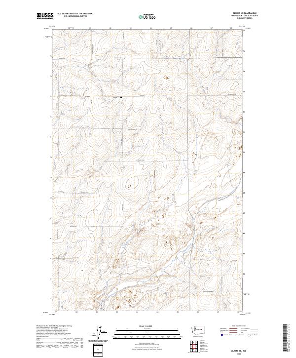 USGS Topographic Map – Almira SE