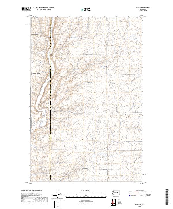 2023 Map of Almira SW, 2023 Print