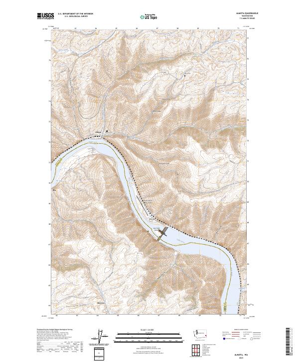 USGS Topographic Map – Almota