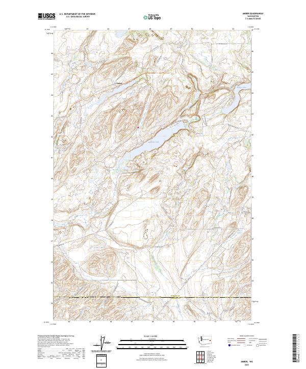 USGS Topographic Map – Amber
