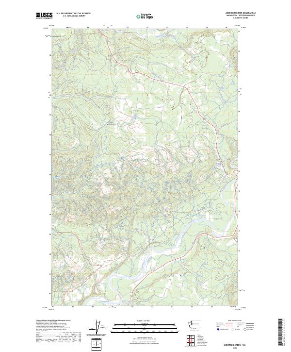 USGS Topographic Map – Anderson Creek