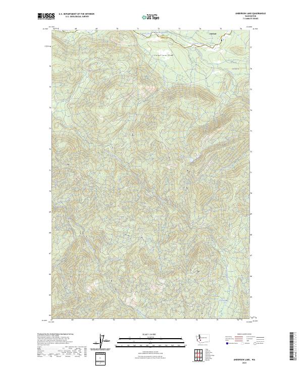 USGS Topographic Map – Anderson Lake
