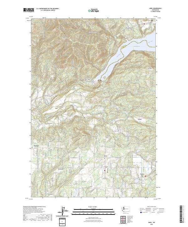 USGS Topographic Map – Ariel