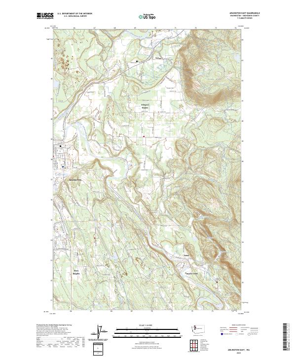 USGS Topographic Map – Arlington East
