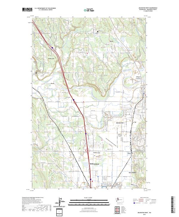 USGS Topographic Map – Arlington West