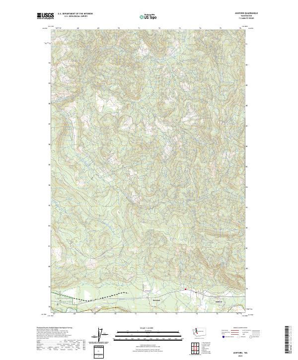 USGS Topographic Map – Ashford