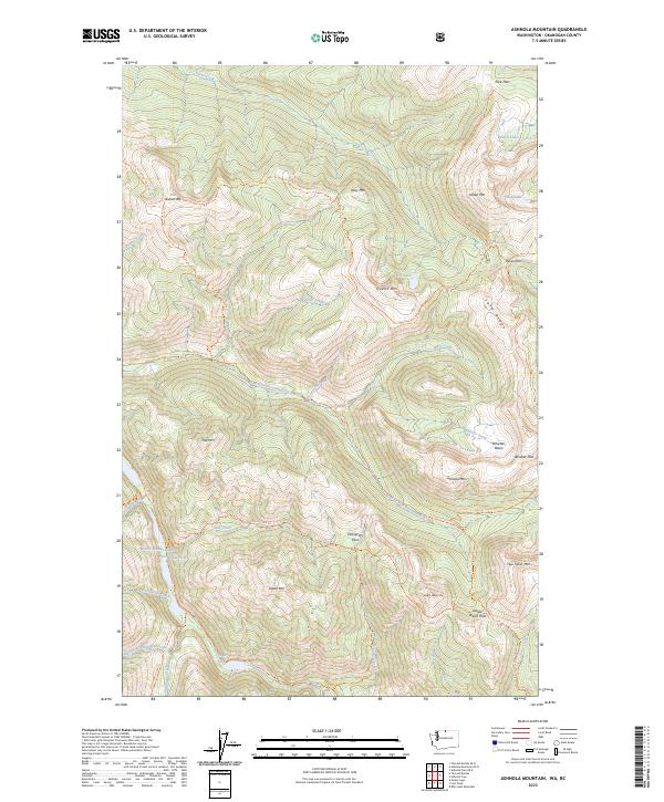 USGS Topographic Map – Ashnola Mountain