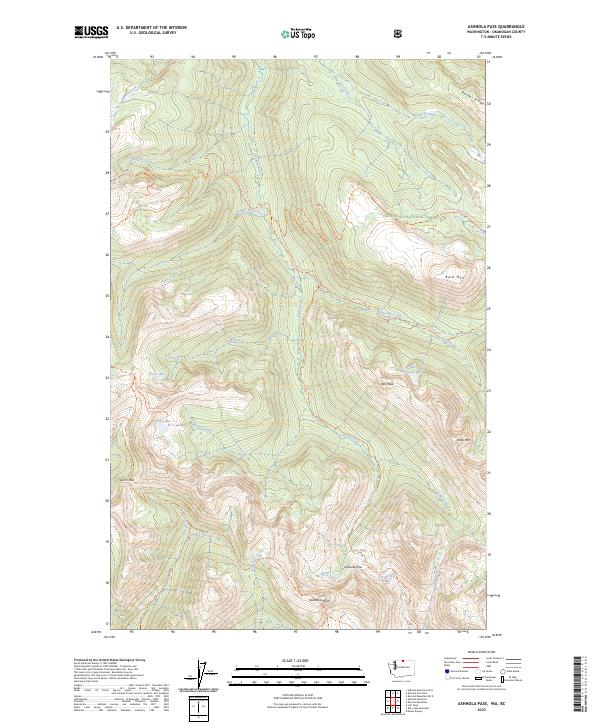 USGS Topographic Map – Ashnola Pass