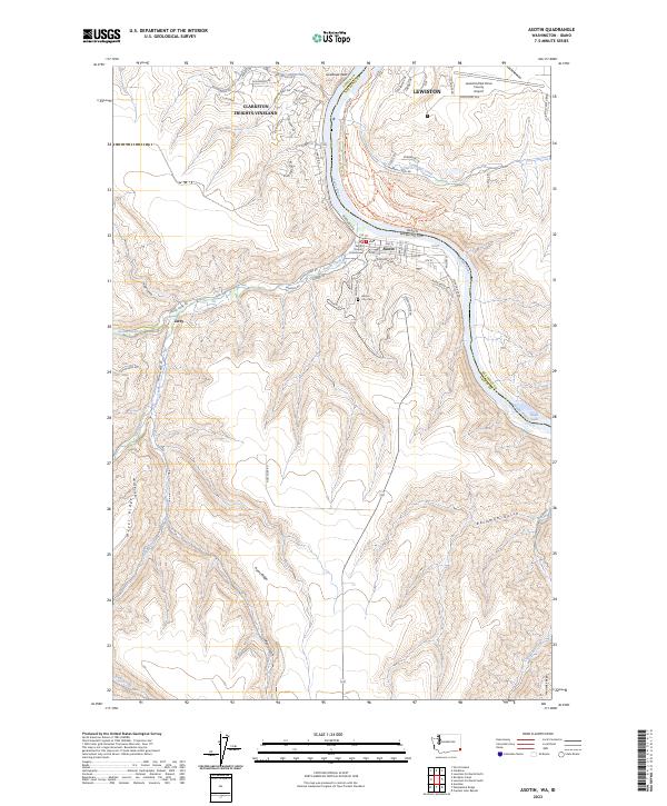 USGS Topographic Map – Asotin