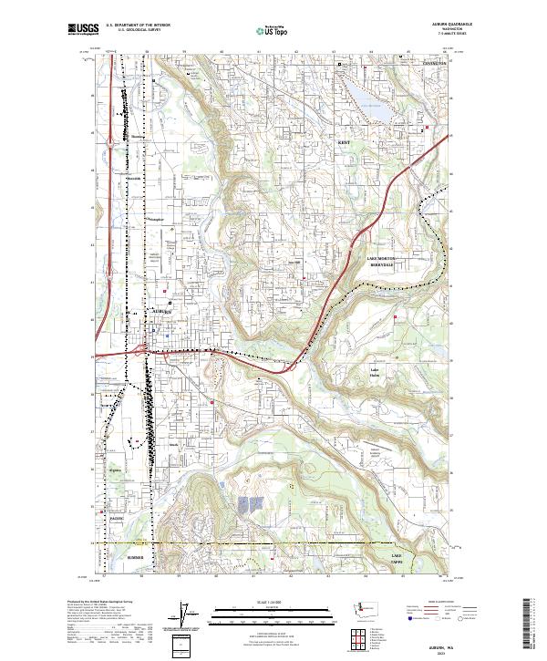 USGS Topographic Map – Auburn