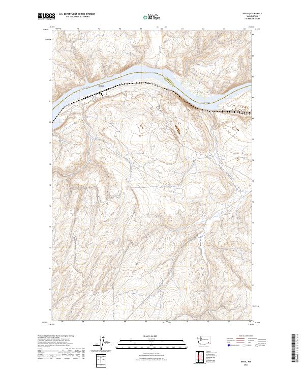 USGS Topographic Map – Ayer