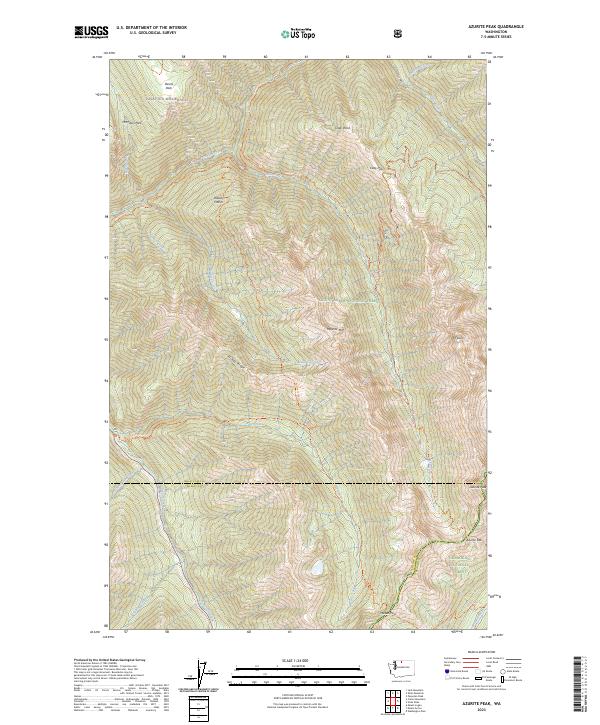 USGS Topographic Map – Azurite Peak
