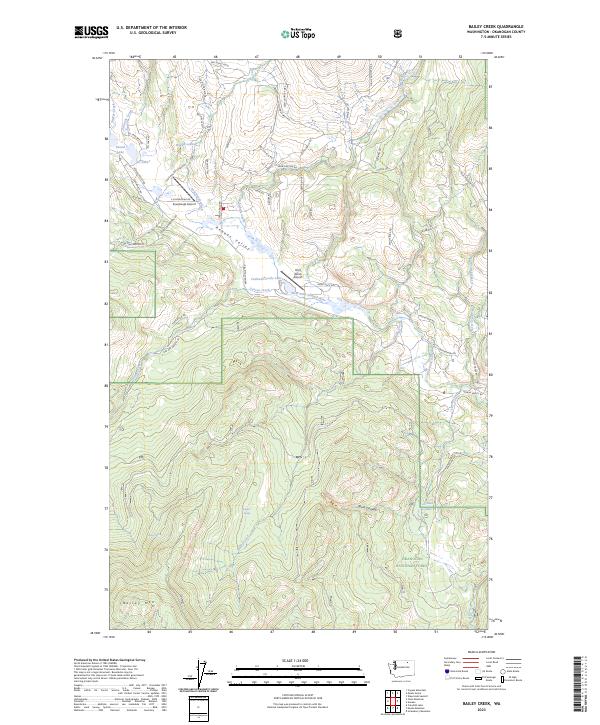 USGS Topographic Map – Bailey Creek